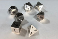 CHX 27021 Solid Metal Silver Color Polyhedral 7-Die Set